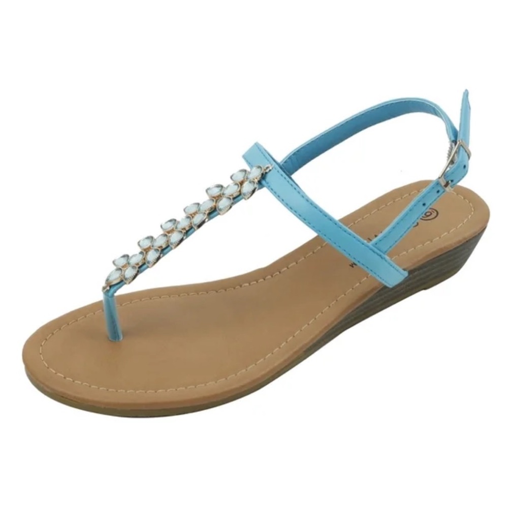 STARBAY WOMENS GRAIN OF THE EARTH GLADIATOR STYLE EARTH GEM FASHION SANDAL SZ 7